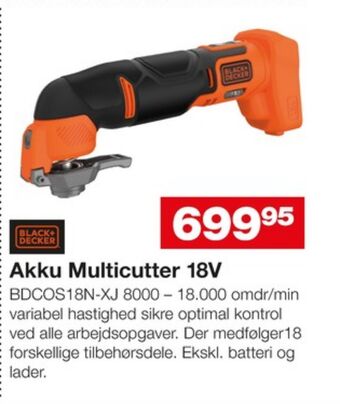 Bauhaus Black&decker multicutter tilbud