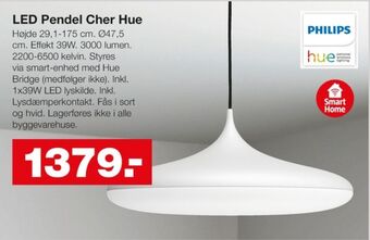 Bauhaus Hue pendel tilbud