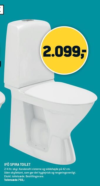 XL-BYG Ifö spira toilet tilbud