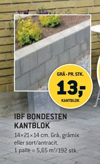 XL-BYG Ibf bondesten kantblok tilbud