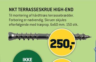 XL-BYG Nkt terrasseskrue high-end tilbud