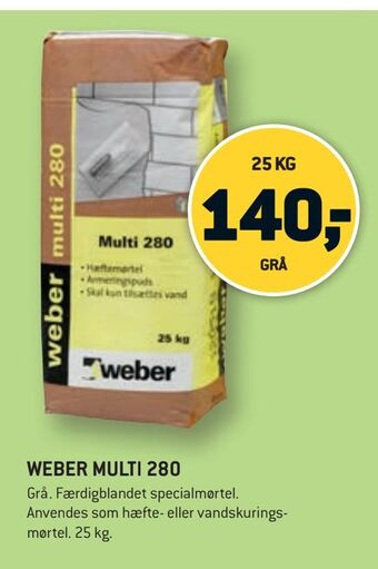 XL-BYG Weber multi 280 tilbud