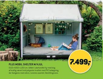 XL-BYG Plus mobil shelter m/hjul tilbud
