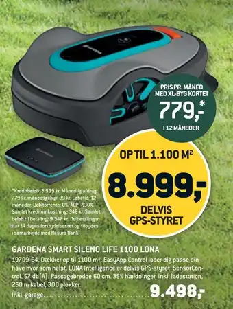 Gardena smart sileno life 1100 lona