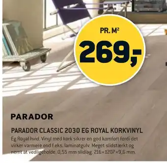 XL-BYG Parador classic 2030 eg royal korkvinyl tilbud