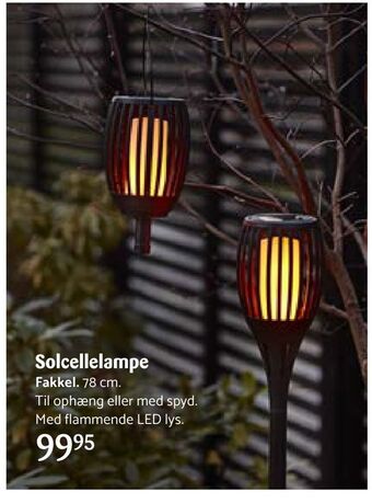 Kop & Kande Solcellelampe tilbud