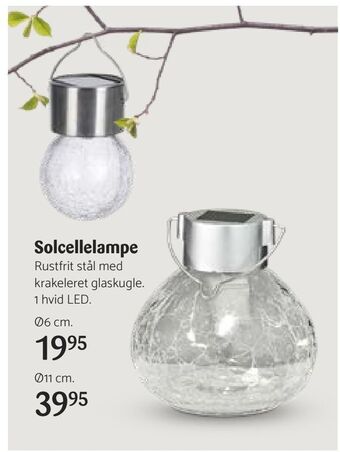 Kop & Kande Solcellelampe tilbud