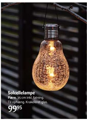 Kop & Kande Solcellelampe tilbud