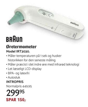 Kop & Kande Øretermometer tilbud