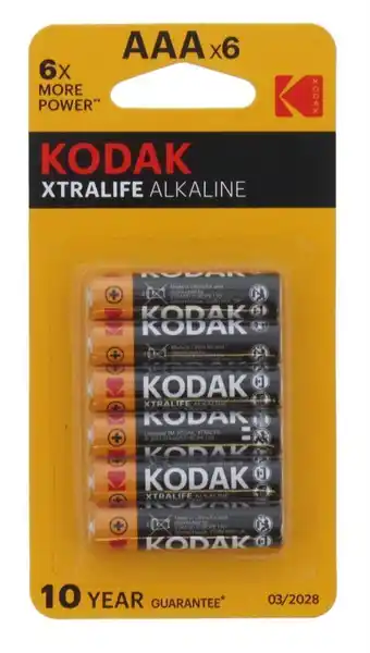 Kodak AAa Extralife Alkaline 6 Pack