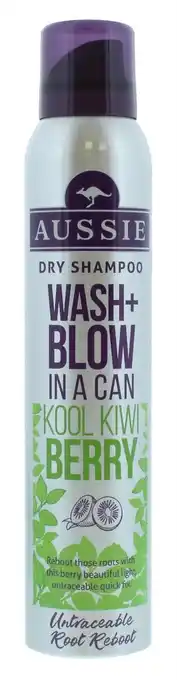 Aussie Tørshampoo Wash&Blow Kiwi 180ml