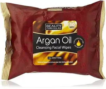 Hverdag.dk Beauty Formulas Facial Wipes Argan Oil 30S tilbud