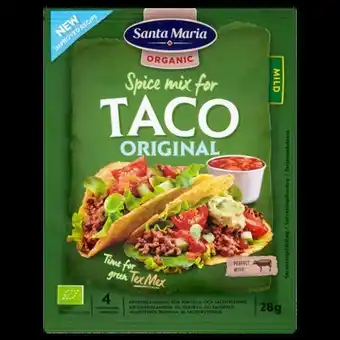 Hverdag.dk Santa Maria Taco Spice Mix Organic 28 g tilbud