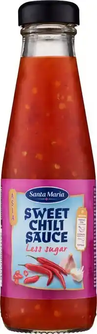 Hverdag.dk Santa Maria Sweet Chili Sauce Less Sugar 0,2 l tilbud