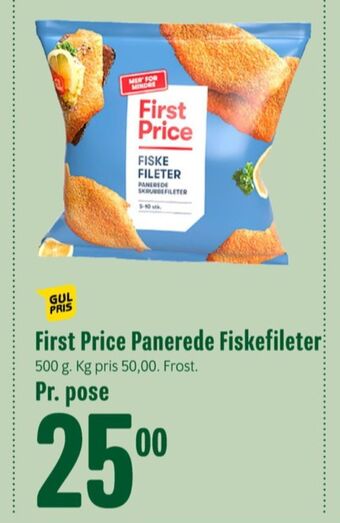 Min Købmand First price fiskefileter tilbud