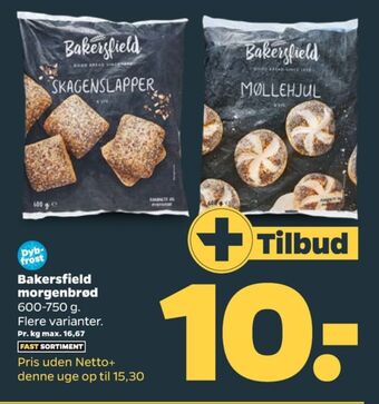 Netto Bakersfield rundstykker tilbud