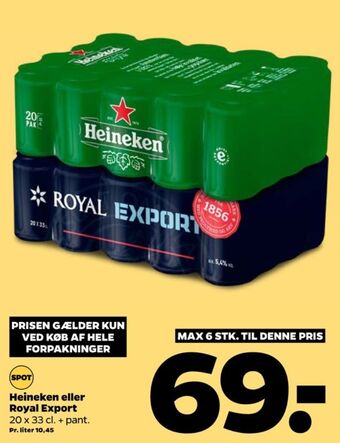 Netto Heineken øl tilbud
