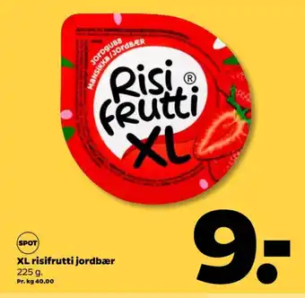 Netto Risifrutti dessert jordbær tilbud
