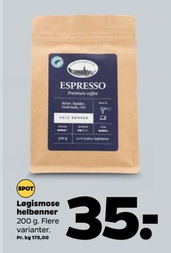 Netto Espresso kaffebønner - hele tilbud