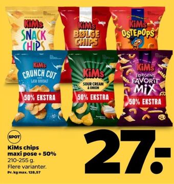 Netto Kims chips tilbud