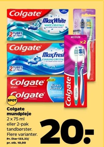 Netto Colgate tandpasta tilbud
