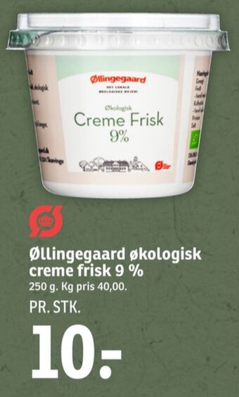 SPAR Øllingegaard creme fraiche 9 % tilbud