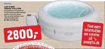 jem & fix Lay-z spa vegas 775 ltr tilbud