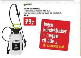 jem & fix Tryksprøjte 5 L tilbud