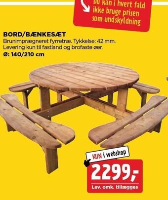 jem & fix Bord/bænkesæt tilbud