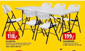 jem & fix Klapstol pr. stk. tilbud