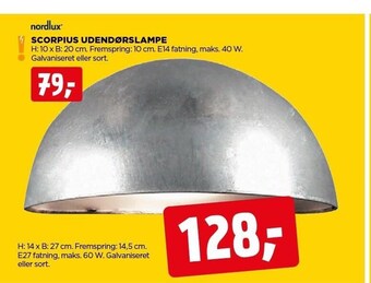 jem & fix Scorpius udendørslampe tilbud