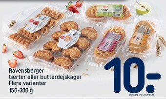 REMA 1000 Ravensberger tærter el. butterdejskager tilbud