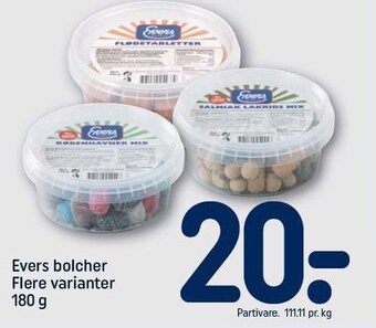 REMA 1000 Evers bolcher tilbud