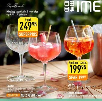 Imerco Mixology spansk gin & tonic glas tilbud