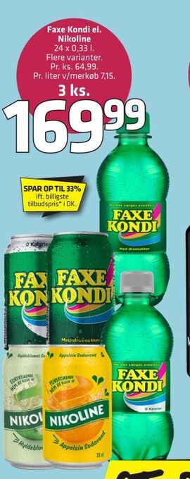 Fleggaard Faxe kondi sportssodavand tilbud