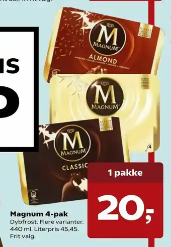 Dagli'Brugsen Magnum 4-pak tilbud