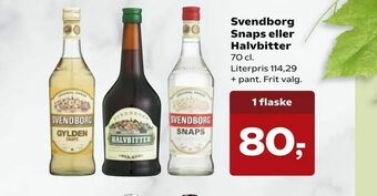 Dagli'Brugsen Svendborg Snaps eller Halvbitter tilbud