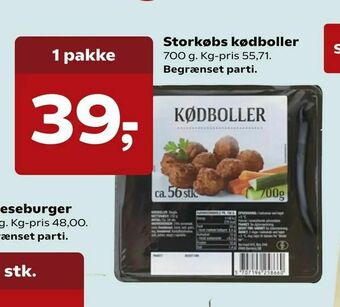 Storkøbs kødboller