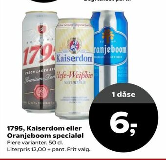 1795, Kaiserdom eller Oranjeboom specialøl