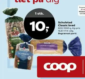 Dagli'Brugsen Schulstad Classic brød tilbud