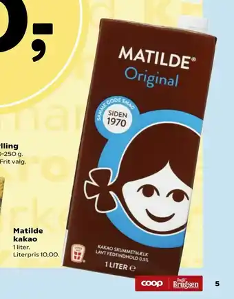 Dagli'Brugsen Matilde kakao tilbud
