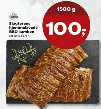 Kvickly Slagterens hjemmelavede BBQ kamben tilbud