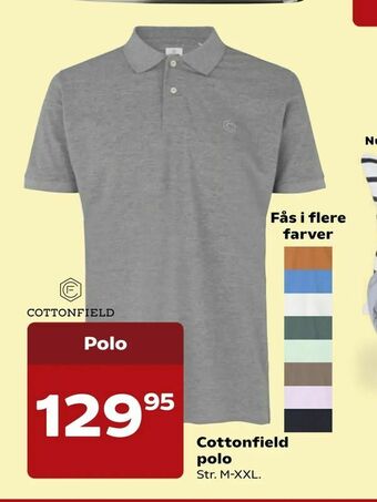 Kvickly Cottonfield polo tilbud