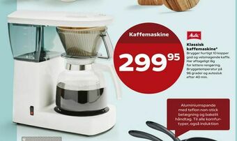 Kvickly Klassisk kaffemaskine* tilbud