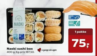 Kvickly Naoki sushi box tilbud