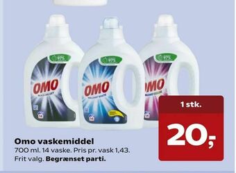 Kvickly Omo vaskemiddel tilbud