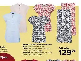 Kvickly Bluse, T-shirt eller nederdel tilbud