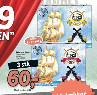 Fakta Tyskland Skipper's Pipes tilbud