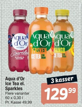 Fakta Tyskland Aqua d'Or Ice Tea el. Sparkles tilbud