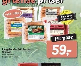 Fakta Tyskland Langelænder Grill Pølser Storkøb tilbud
